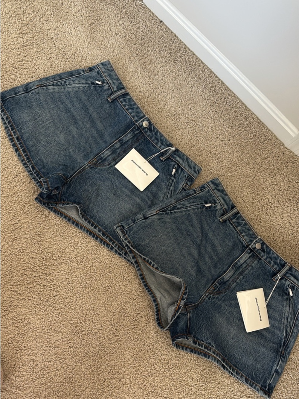 Alexander Wang Dark Blue High-Rise Denim Jeans